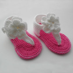 Handmade-baby-summer-flower-shoes-fashion-flip-flops-shoes-baby-girl-crochet-baby-walkers-for-summer