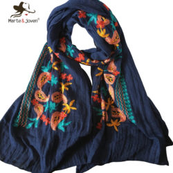 New-Fashion-Mori-Girl-Floral-Scarfs-and-Wraps-Japanese-Ethnic-Style-font-b-Embroidered-b-font
