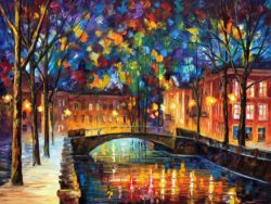 Painting-for-sale-Colorful-oil-paintings-Canvas-city-font-b-bridge-b-font-font-b-Abstract