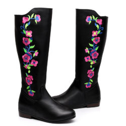 Vintage-Embroidery-font-b-Boots-b-font-Leather-Ethnic-Knee-Fur-Retro-Heels-font-b-Floral