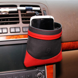 Genuine-Leather-Car-Air-Vent-Mount-Mobile-Phone-Holder-Pocket-Debris-Storage-Organizer-Pouch-Bag-For