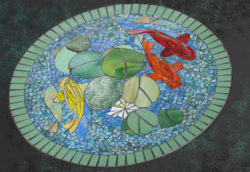 a-green-koi-table-mosaic