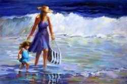 oil_painting_of_mother_and_little_girl_walking_the_54344b7321fa0bfe31674c5b3382c927