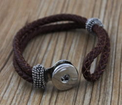 15pcs-lot-Diy-Snap-Button-Brown-Leather-Wrap-Bracelet-Metal-Snap-Clasp-Press-Buttons-Leather-Jewelry