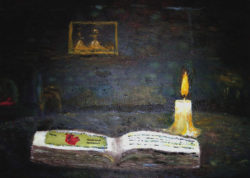 17-Study by Candle Light