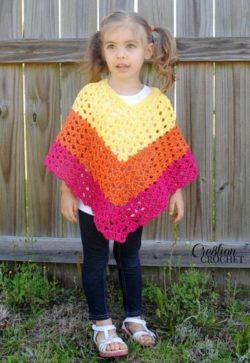 Childrens-Shell-Poncho-in-S-M-FREE-pattern-by-cre8tioncrochet-also-available-in-L-XL