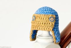 Newborn Aviator Hat Crochet Pattern 1