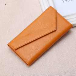 leather-women-wallet-long-female-wallet-three-fold-day-clutch-soft-envelope-purse-for-women-yellow