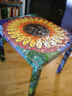 mosaic square table