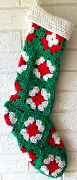 Granny-Square-Stocking-on-Best-Free-Crochet