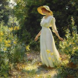 The Artist’s Garden: American Impressionism and the Garden Movement, 1887–1920 On view June 16–September 6, 2015 Chrysler Museum of Art, Norfolk, Va. Charles Courtney Curran (American, 1861–1942) A Spray of Goldenrod, 1916 Oil on canvas Private collection