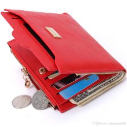 new-small-designer-slim-women-red-wallet