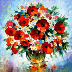 red-flowers-palette-knife-oil-painting-on-canvas-by-leonid-afremov-leonid-afremov