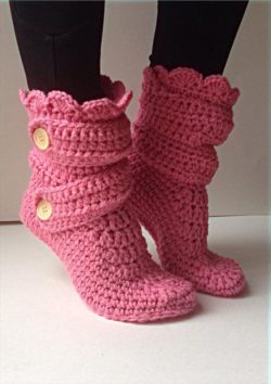 pictures-of-crochet-boot-slippers-free-pattern-easy-pink-crochet-slipper-pattern-sfameij-