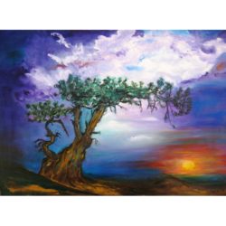 the-tree-in-sunset-oil-painting