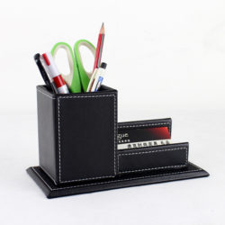 wood-structure-leather-desk-pen-box-with-name-card-holder-office-stationery-accessories-organizer-desk-top