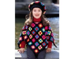 Crochet-Pattern-Granny-Square-Kids-Poncho-1308AD-a
