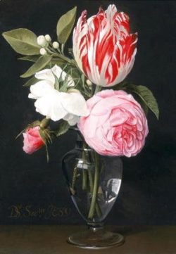Flowers-In-A-Glass-Vase