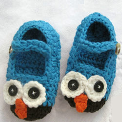 Free-Shipping-1pair-Retail-Mary-Janes-Slippers-Baby-Crochet-Shoes-Owl-Pattern-Shoes-in-Green-and