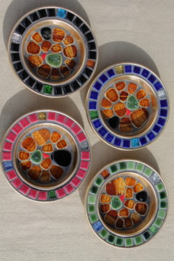 midcentury-mod-vintage-drink-coasters-set-with-colored-mosaic-work-made-in-japan-1stopretroshop-s111079-1