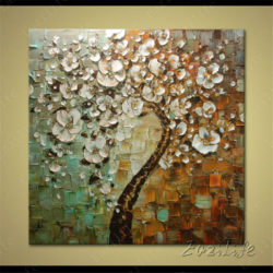 Flower-Hand-Painted-palette-knife-3D-texture-flower-Hand-Painted-Canvas-Oil-Painting-Wall-Pictures-For
