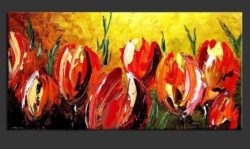 Knife-floral-oil-painting-Decorations-canvas-art-Gift-Oil-Painting-A-036-F