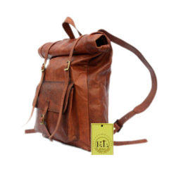 Leather-Roll-Top-Backpack-Rucksack-Vintage-Retro-Looking3