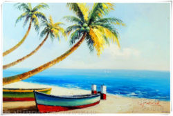Boat-in-the-Seaside-with-coconut-tree-Tropical-Seascape-Oil-painting-on-canvas-hight-Quality-Hand.jpg_640x640