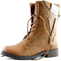 DailyShoes-Womens-Military-Up-Buckle-Combat-Boots-Zipper-Sweater-Ankle-High-Exclusive-Credit-Card-Pocket-0