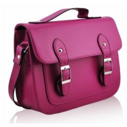 1585-Preciousbags-Fuchsia-Pink-Crossbody-Buckle-Classic-Girls-Ladies-Trendy-Faux-Leather-Satchel-Shoulder-Handbag-12-x-9-with-PreciousBags-Dust-Bag-for-Women-1