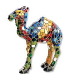 51941_ceramic_standing_camel_with_mosaic_pattern_in_bright_colors_view_1