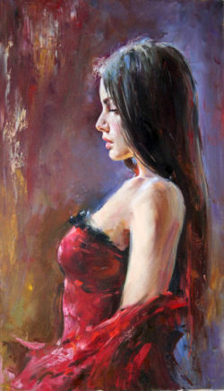 Art-Oil-painting-beautiful-young-girl-in-red-dress-Shawl-with-long-hair-canvas.jpg_640x640