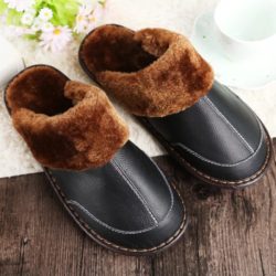 Genuine-SLIPPERS-Natural-FUR-LEATHER-Home-slipper