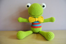 Kids toys Felix Crochet Frog Amigurumi Handmade Crochet Amigurumi Toy Doll Frog Crochet Amigurumi Frog Felix the Frog RRHRENAMIO