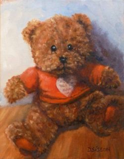Surprised Teddy Love Bear