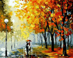 Winter-landscape-autumn-falling-leaves-tree-Oil-Painting-picture-By-Numbers-Room-Decor-Hand-painted-Paintings