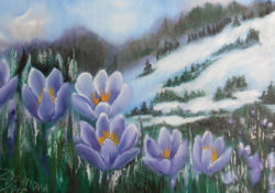 8c1ba32066b5e077c9ca3b63b13l--paintings-panels-spring-flowers-snowdrops-original-oil-paintin