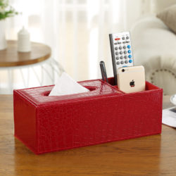 Crocodile-Leather-Rectangle-Square-Tissue-Box-Pen-Remote-Storage-desk-organizer-Paper-Napkin-Towel-holder-dispenser