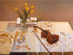 The-Violin-Oil-Painting-on-a-High-Quality-Linen-Canvas