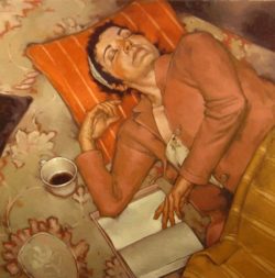 bccd1ae717b6a16795a1c168e20ea791--orange-painting-sleeping-women