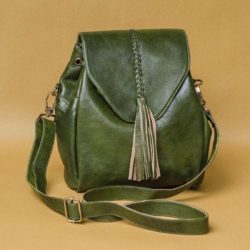 bottle-green-leather-double-trouble-boho-bag-sling-backpack-tassel-front-2_2048x