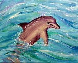 dolphin painting