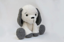 Amigurumi-dog-Crochet-Knitted-Stuffed-animals-doll-toy-baby-rattle