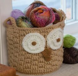 Crochet-Hoot-Owl-Basket-550x539