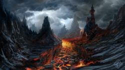 HD-oil-painting-print-on-canvas-Volcano-dark-clouds-lava-rock-art-x0757-20-x36.jpg_640x640
