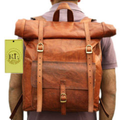 Leather-Roll-Top-Backpack-Rucksack-Vintage-Retro-Looking4