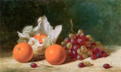 Still-Life-with-Oranges-and-Grapes-Albert-F.-King-oil-painting