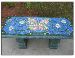cool-mosaic-garden-bench-art-ideas-40-inch-memorial