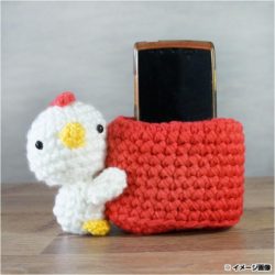 crochet cell phone holder