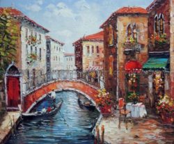100-r-cznie-malowane-W-oski-Wenecja-Canal-Gondola-Para-d-Restaurant-Cafe-St-Oil-Painting.jpg_640x640